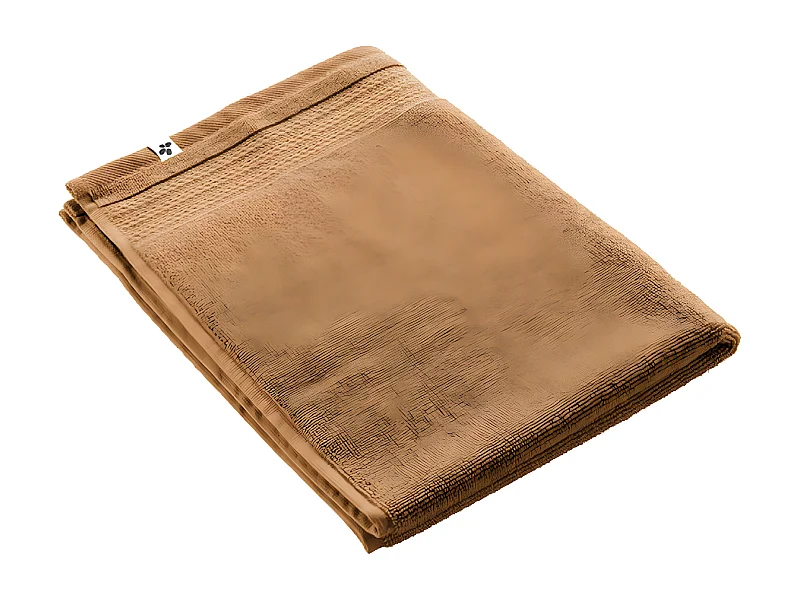 EMMA - Tapis de Bain 50x70cm en Coton Bio Coloris Camel