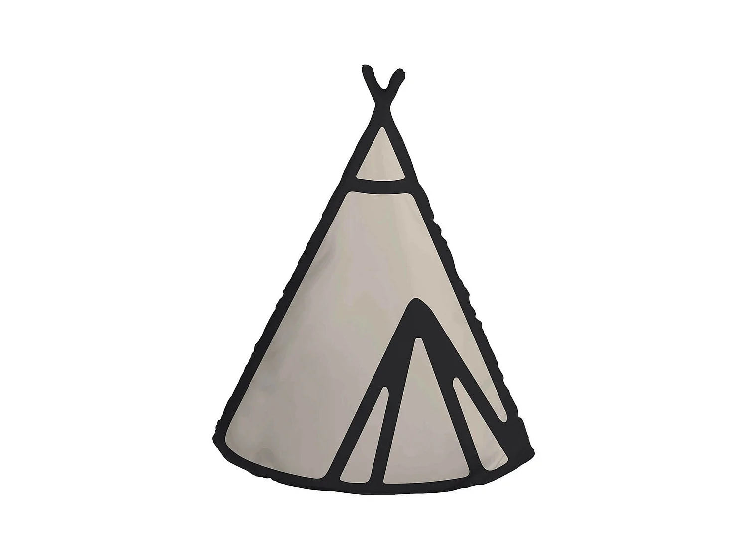 RANDO - Coussin Déhoussable 37,5x50cm Coton Forme Tipi