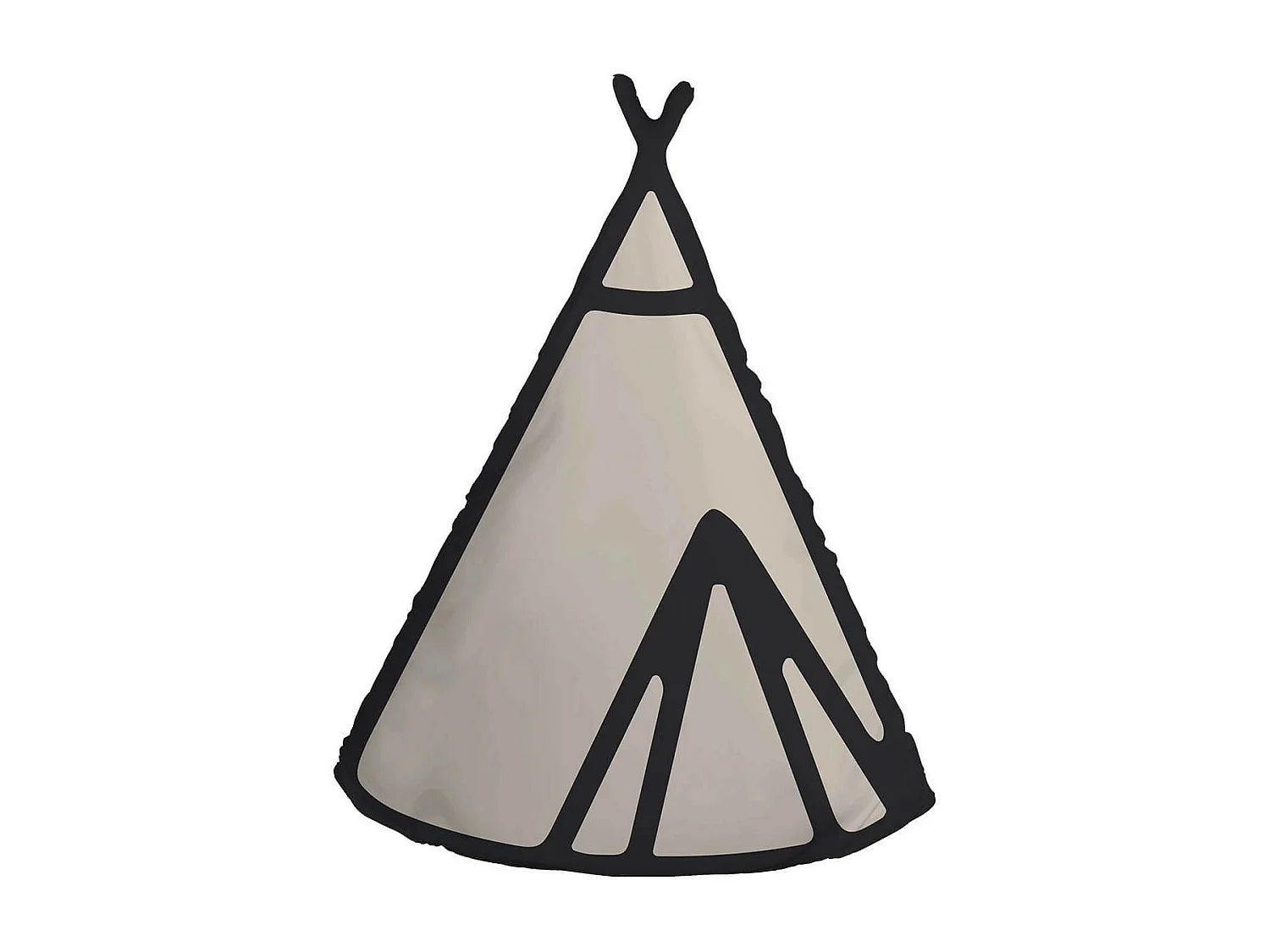 RANDO - Coussin Déhoussable 37,5x50cm Coton Forme Tipi