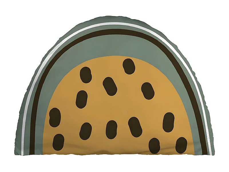 FRUIY - Coussin Déhoussable 35x50cm Coton Motif Fruits