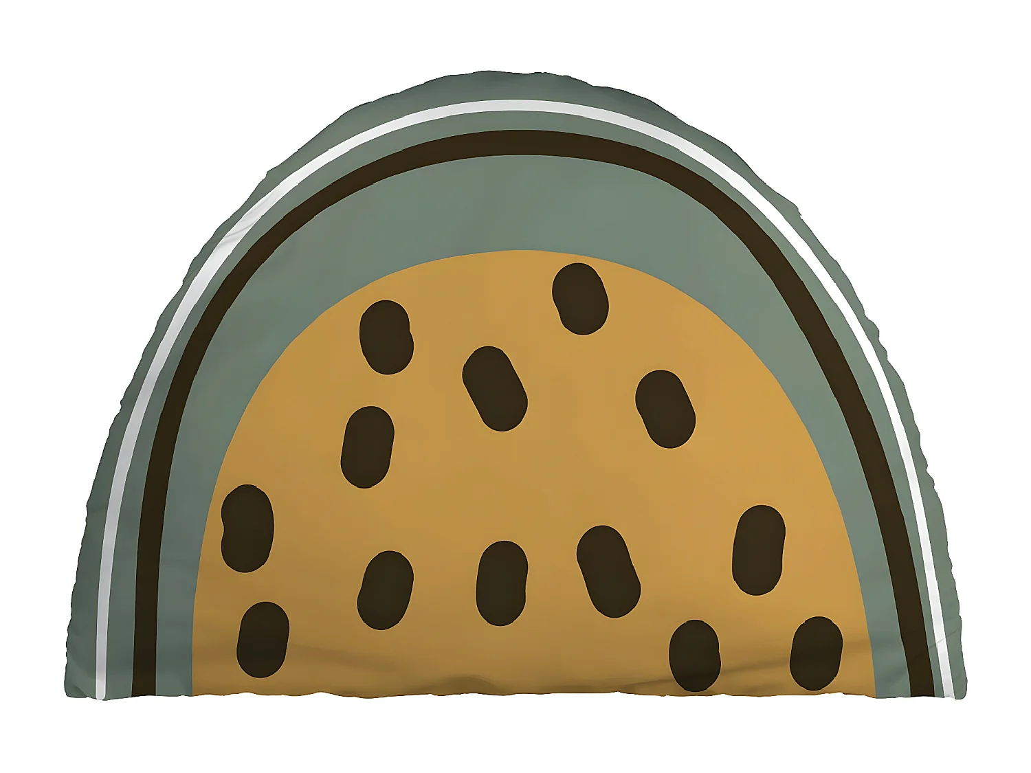 FRUIY - Coussin Déhoussable 35x50cm Coton Motif Fruits