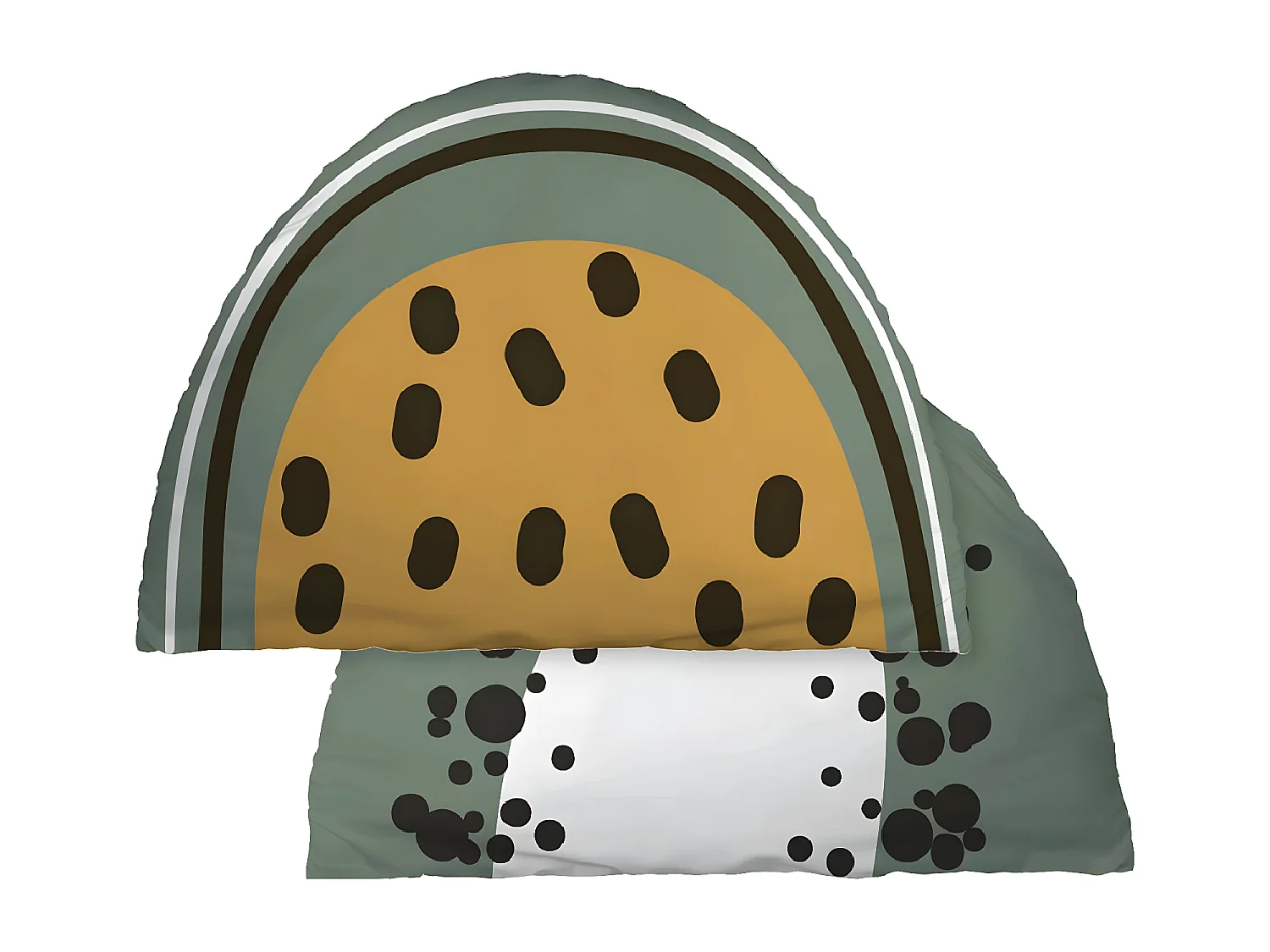 FRUIY - Coussin Déhoussable 35x50cm Coton Motif Fruits