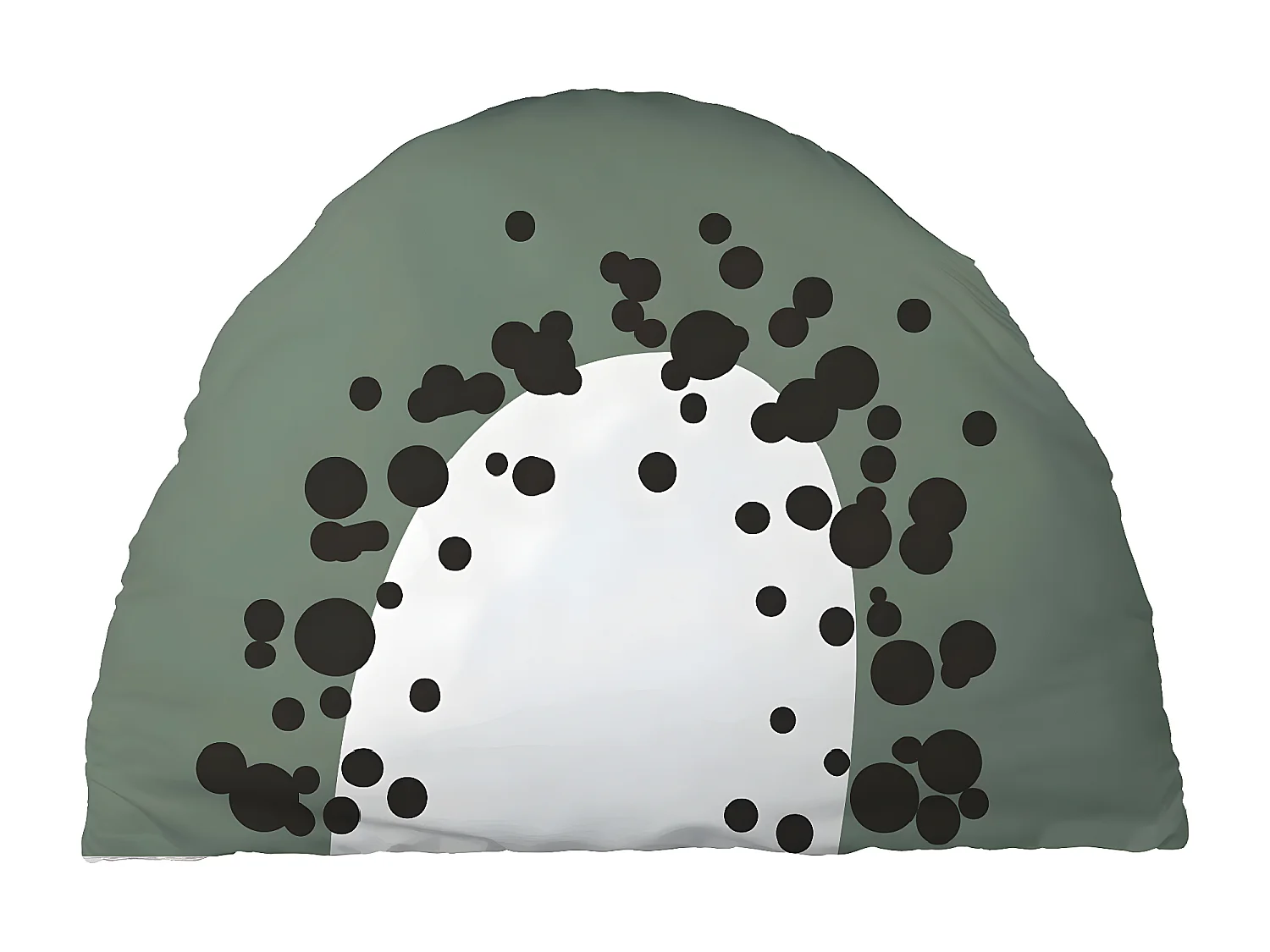 FRUIY - Coussin Déhoussable 35x50cm Coton Motif Fruits