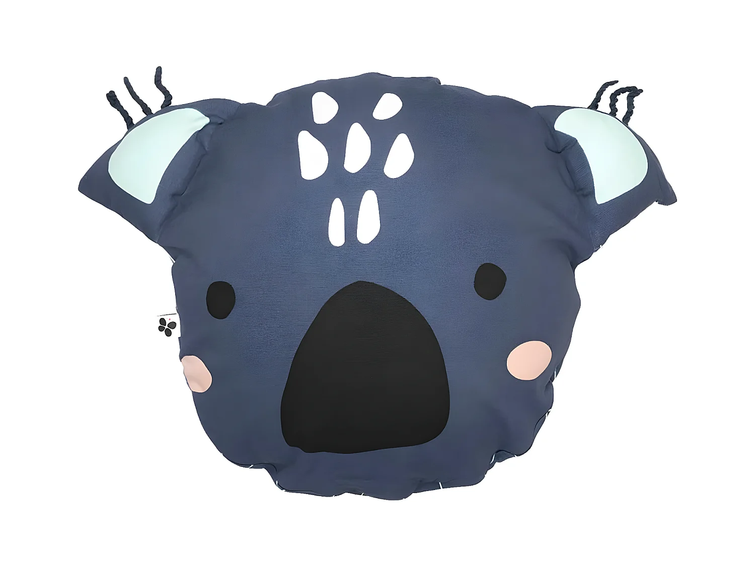 PRANI - Coussin Déhoussable Ø40cm Coton Motif Koala avec Oreilles