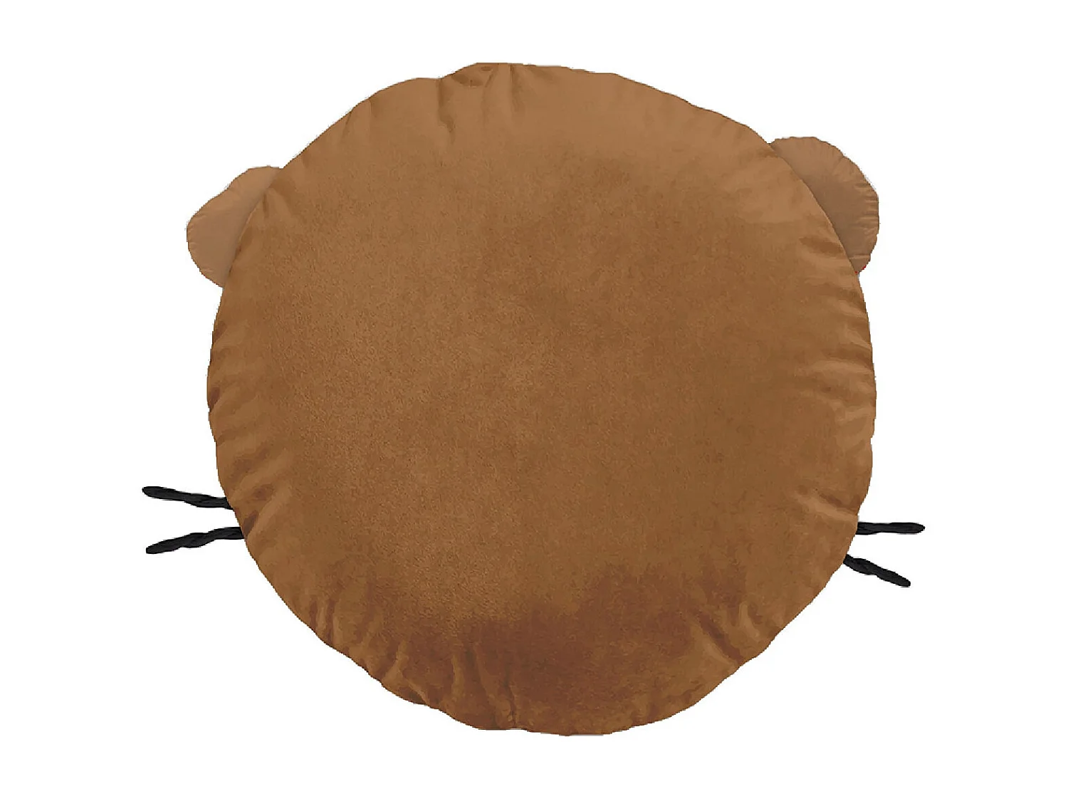 DEREK - Coussin Déhoussable Ø30cm Coton Motif Tigre
