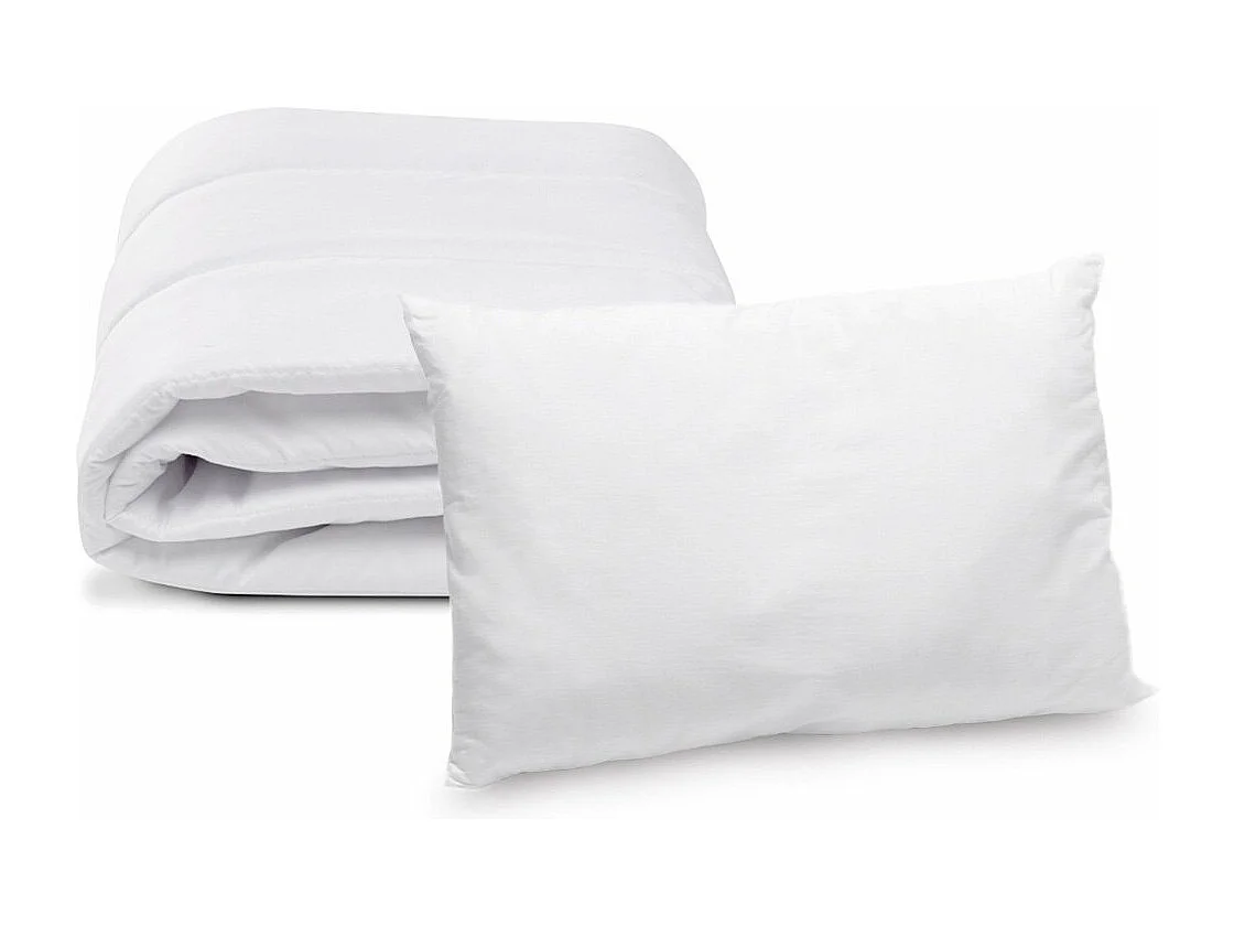 Pack Bébé Couette 75x120cm + Oreiller 40x60cm Lavable à 95°C