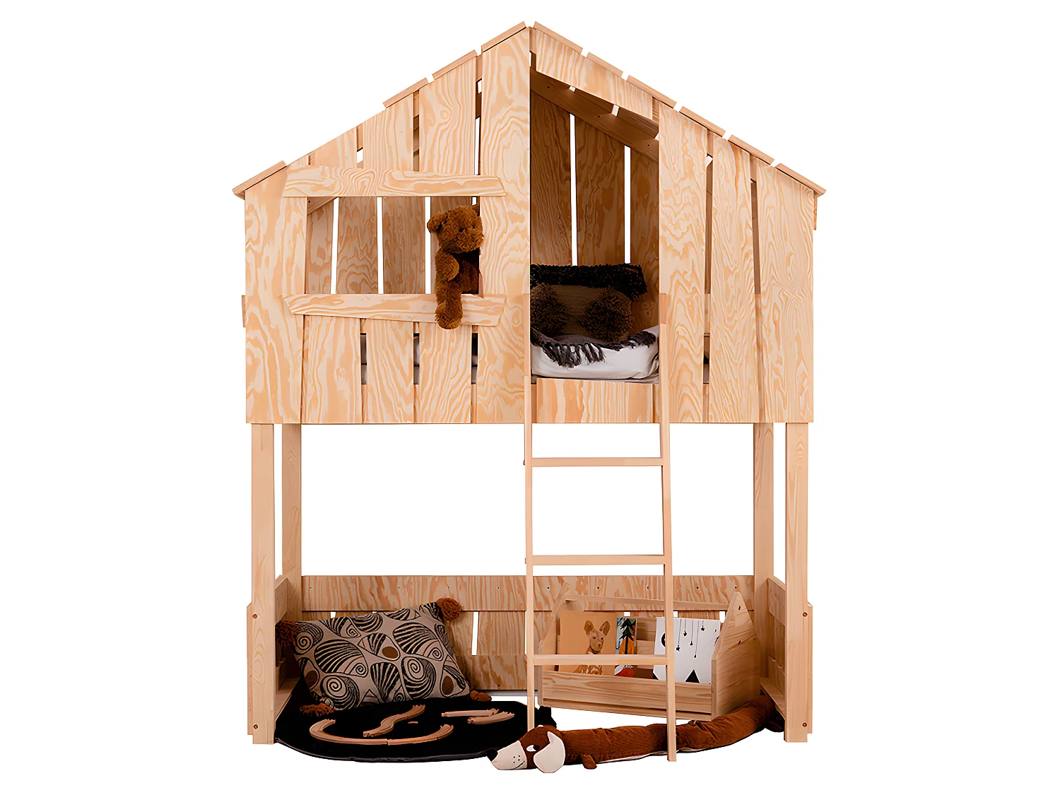 Łóżko piętrowe TED A 90x190 sosna