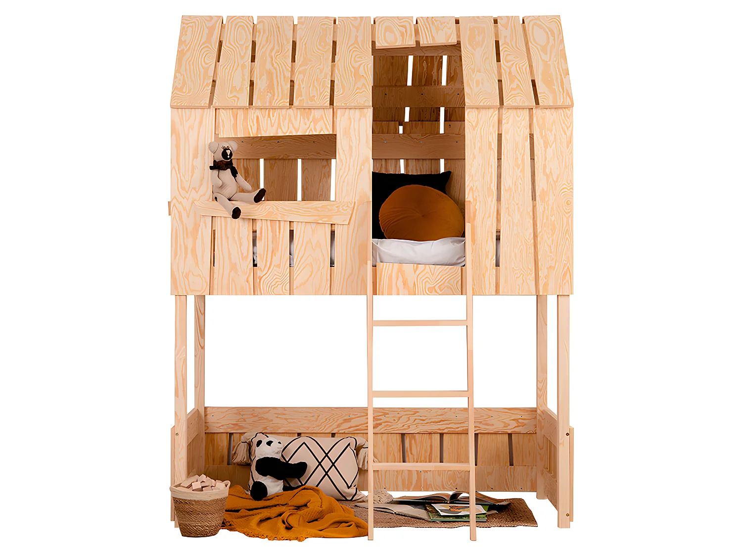 Łóżko piętrowe PAT A 70x140 sosna