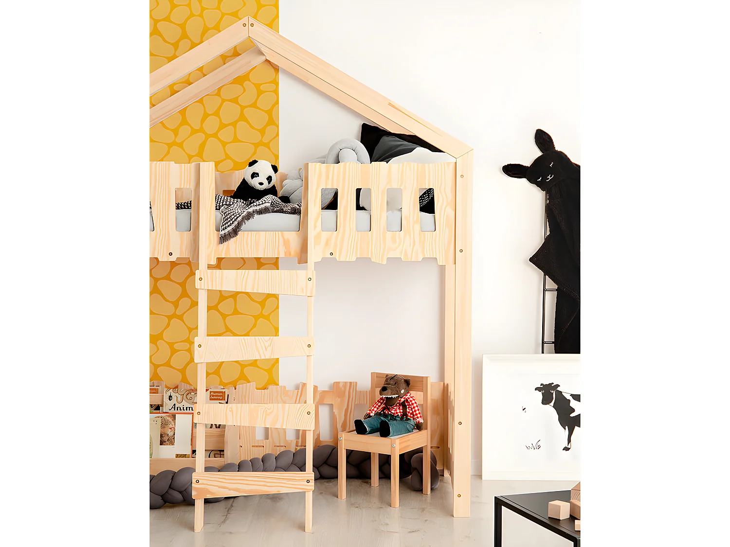 Łóżko piętrowe ZIPPO PA 90x200 sosna