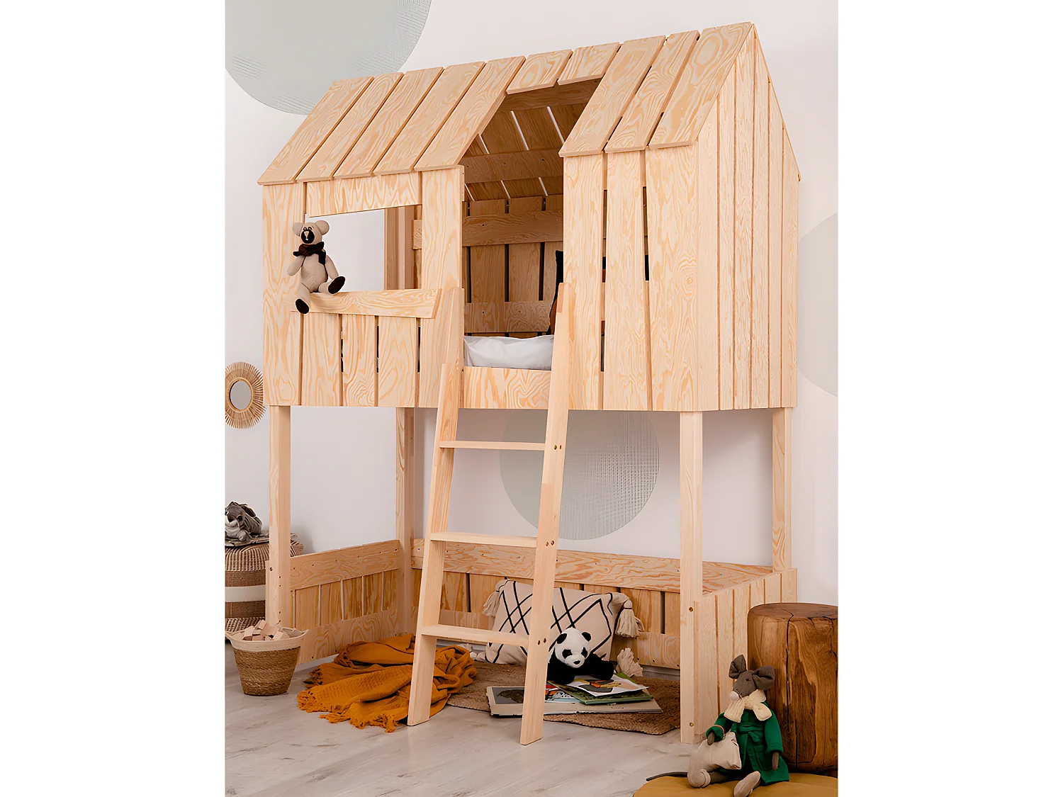 Łóżko piętrowe PAT A 90x200 sosna