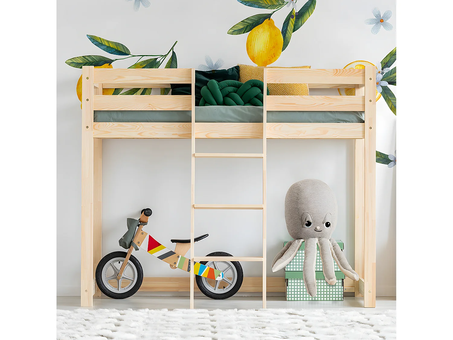 Halfhoogslaper 70x140 inclusief lattenbodem Georges Bois