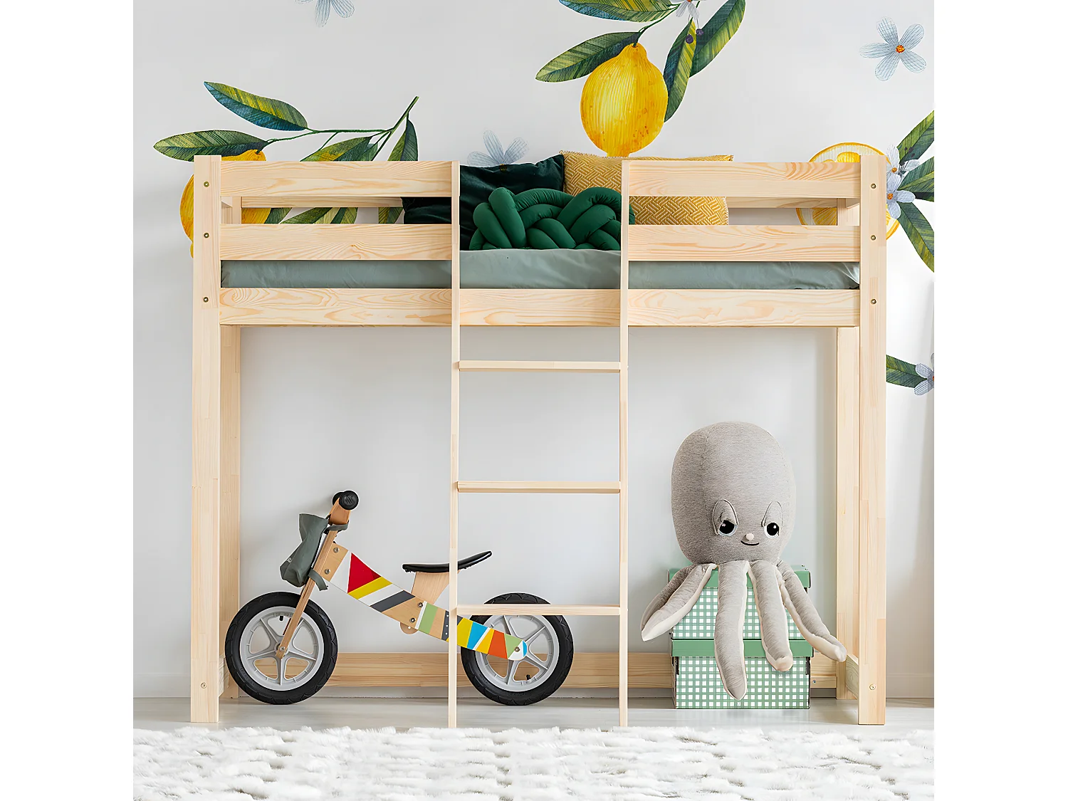 Halfhoogslaper 90x190 inclusief lattenbodem Georges Bois