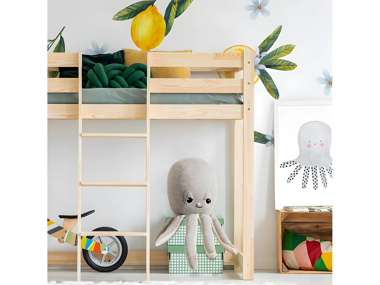 Halfhoogslaper 90x190 inclusief lattenbodem Georges Bois