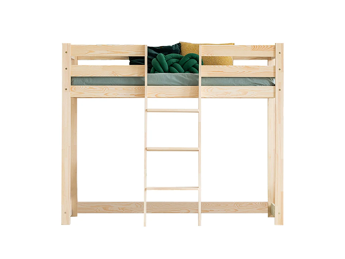Cama de media altura 90x190 con somier Georges Madera