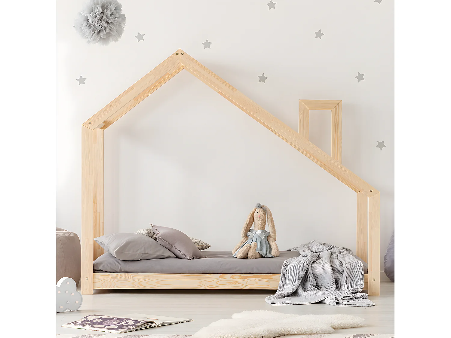 Łóżko dziecięce MILA DMS 90x200 sosna