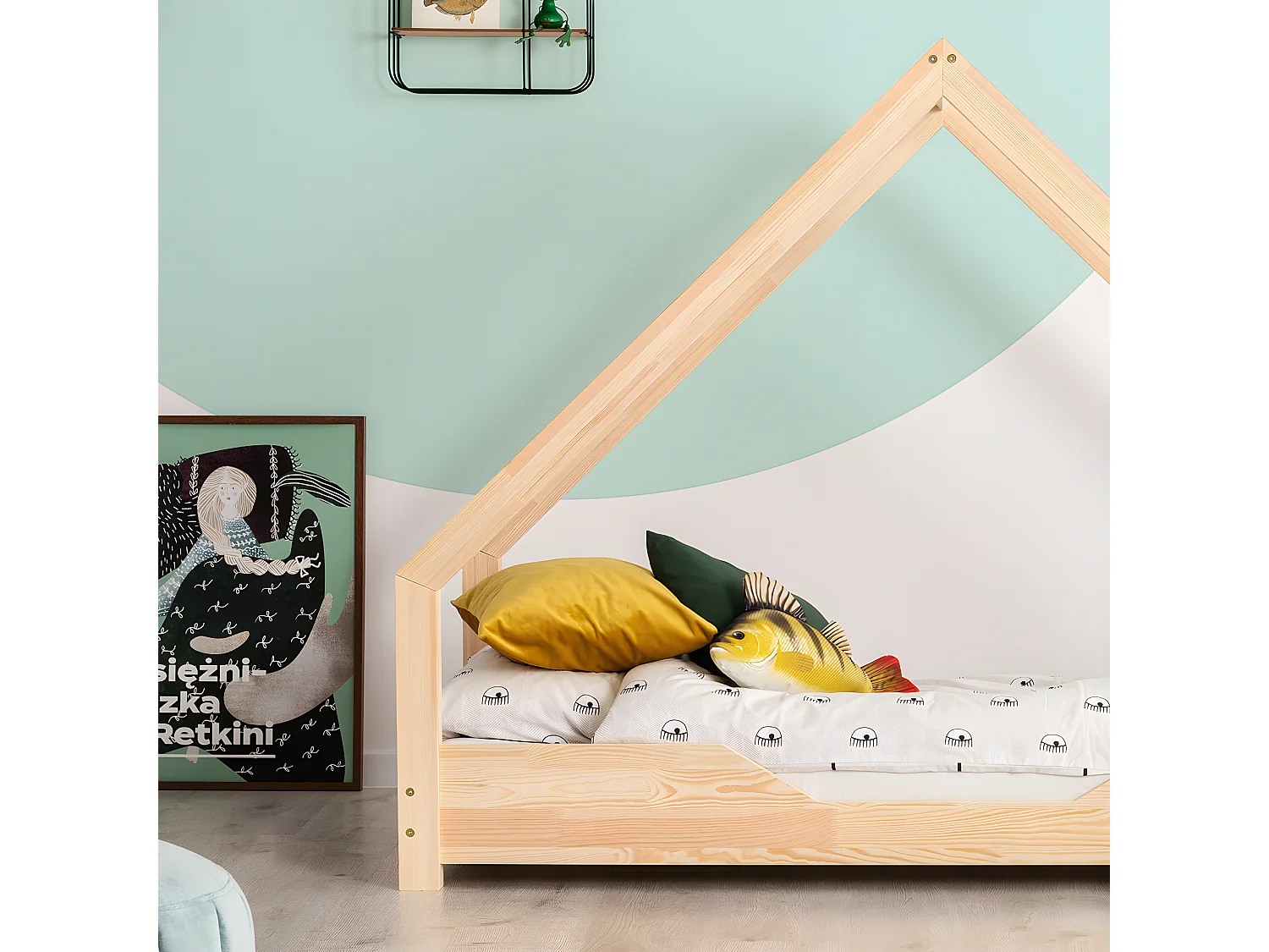 Łóżko dziecięce LOCA B 90x190 sosna