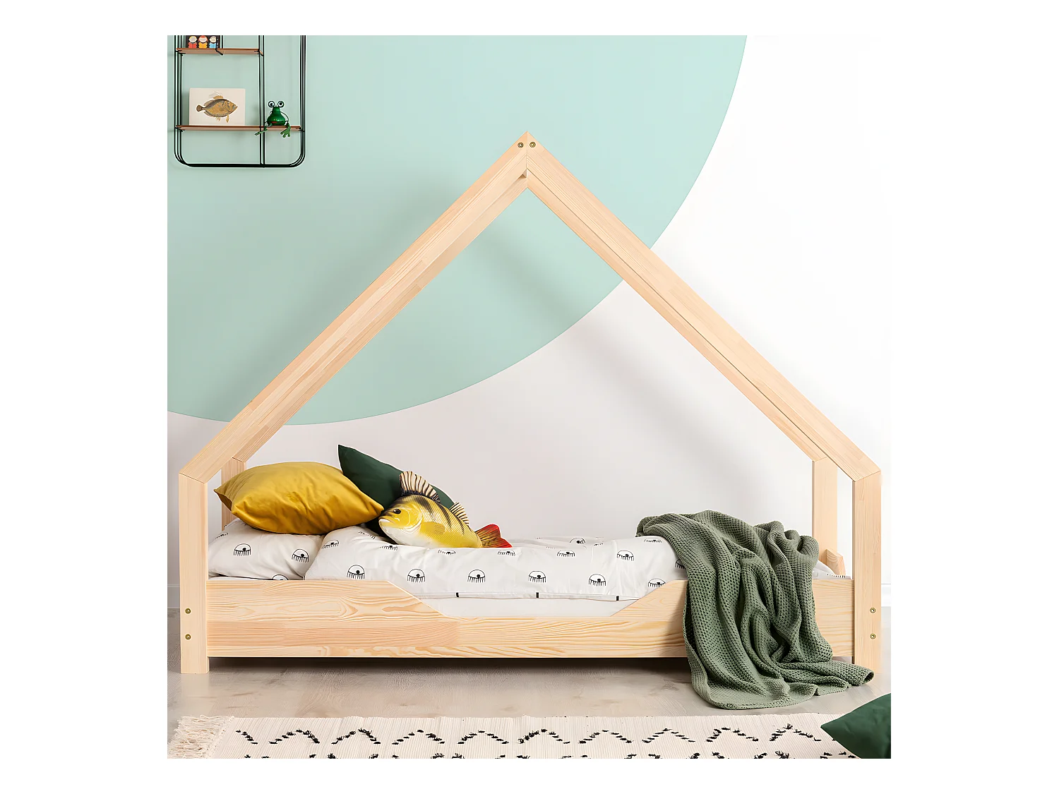 Łóżko dziecięce LOCA B 70x140 sosna