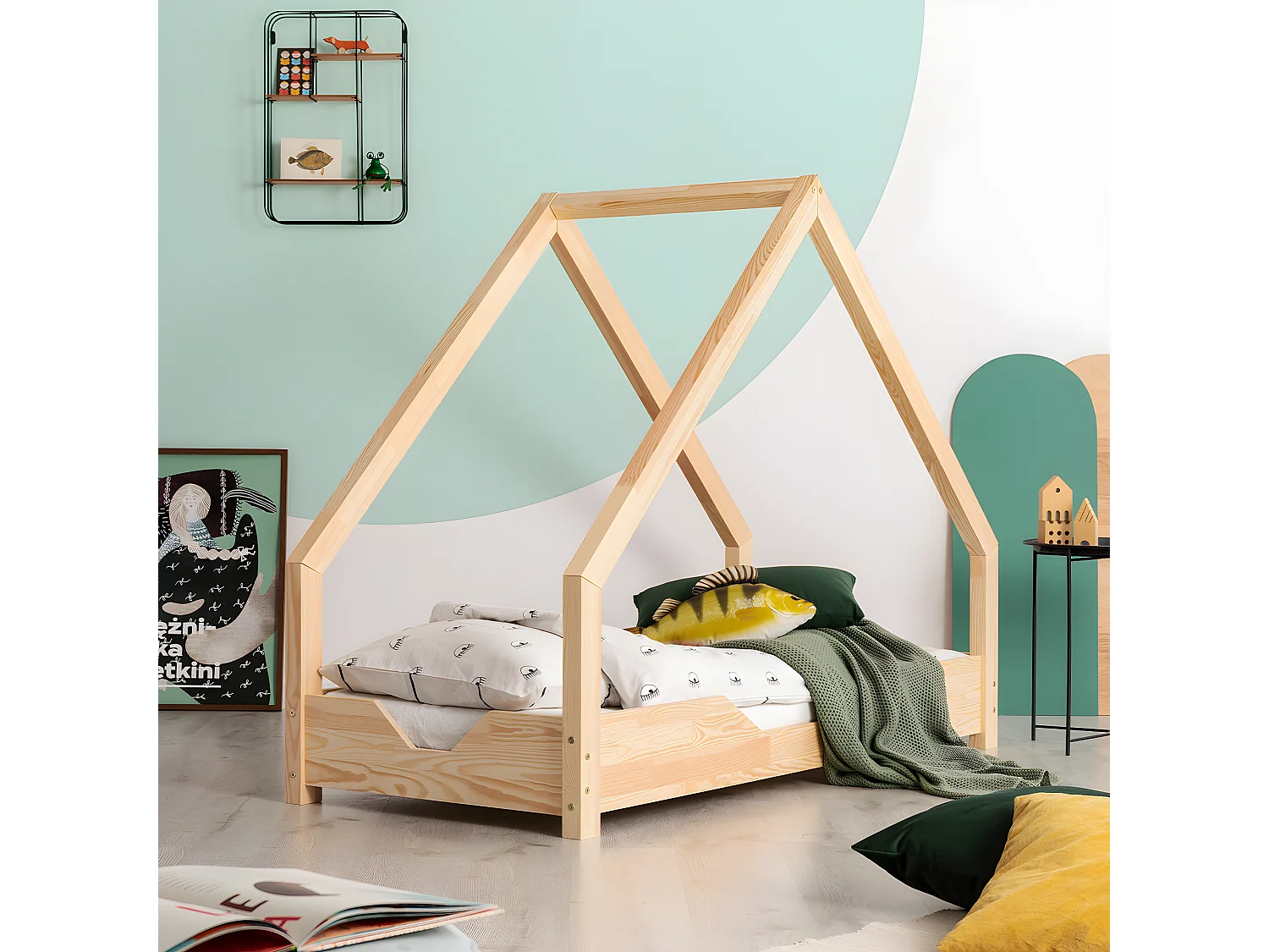 Łóżko dziecięce LOCA B 70x140 sosna