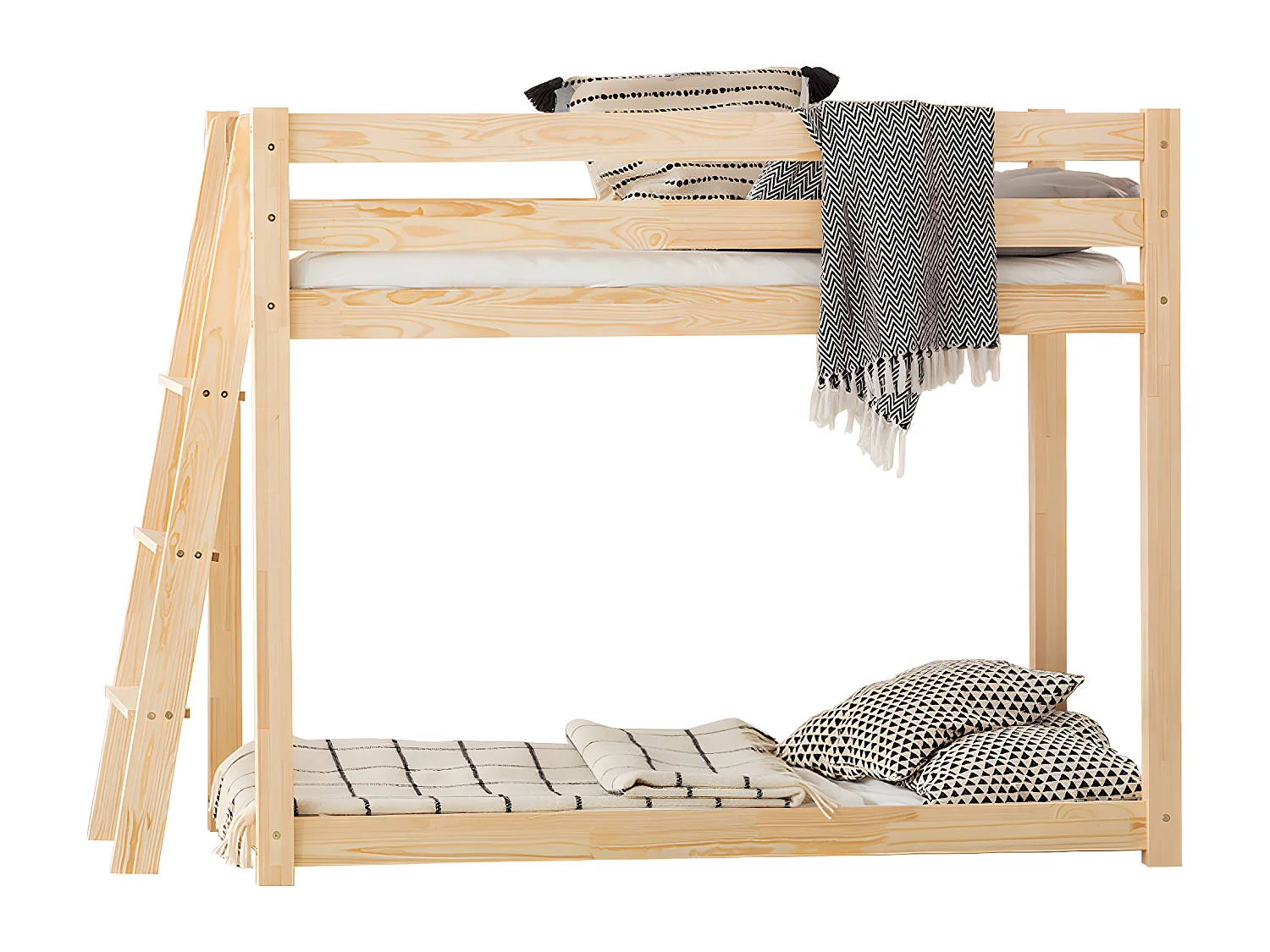 Lit superposé 90x190 sommier inclus Owen Bois