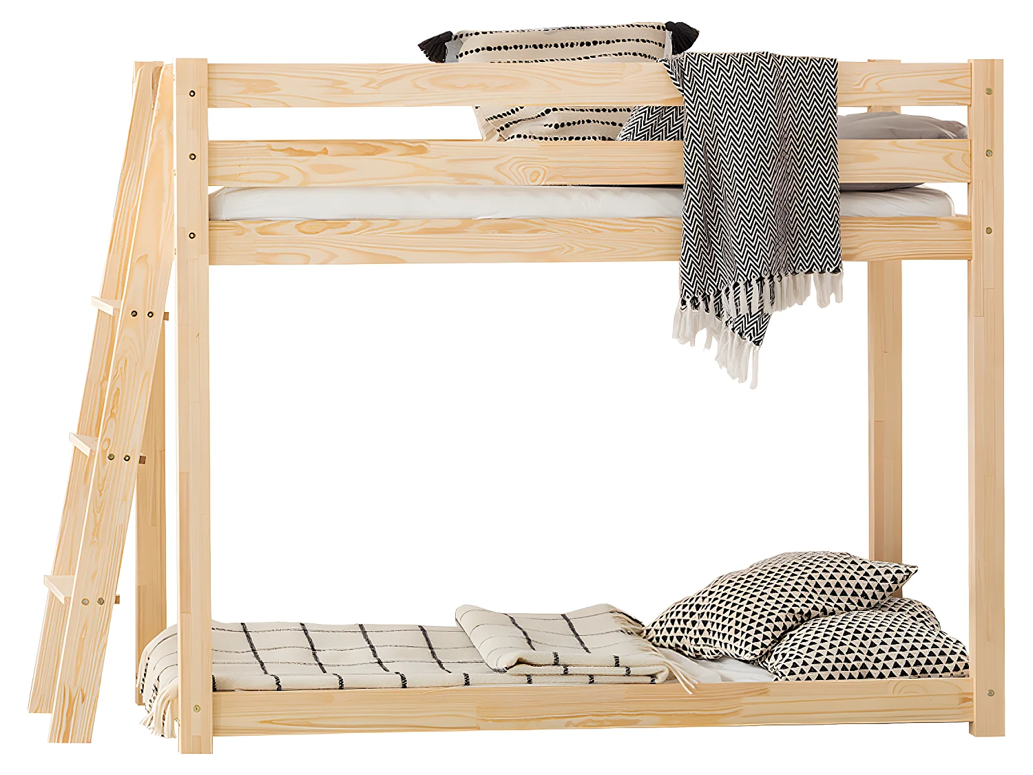 Lit superposé 90x190 sommier inclus Owen Bois