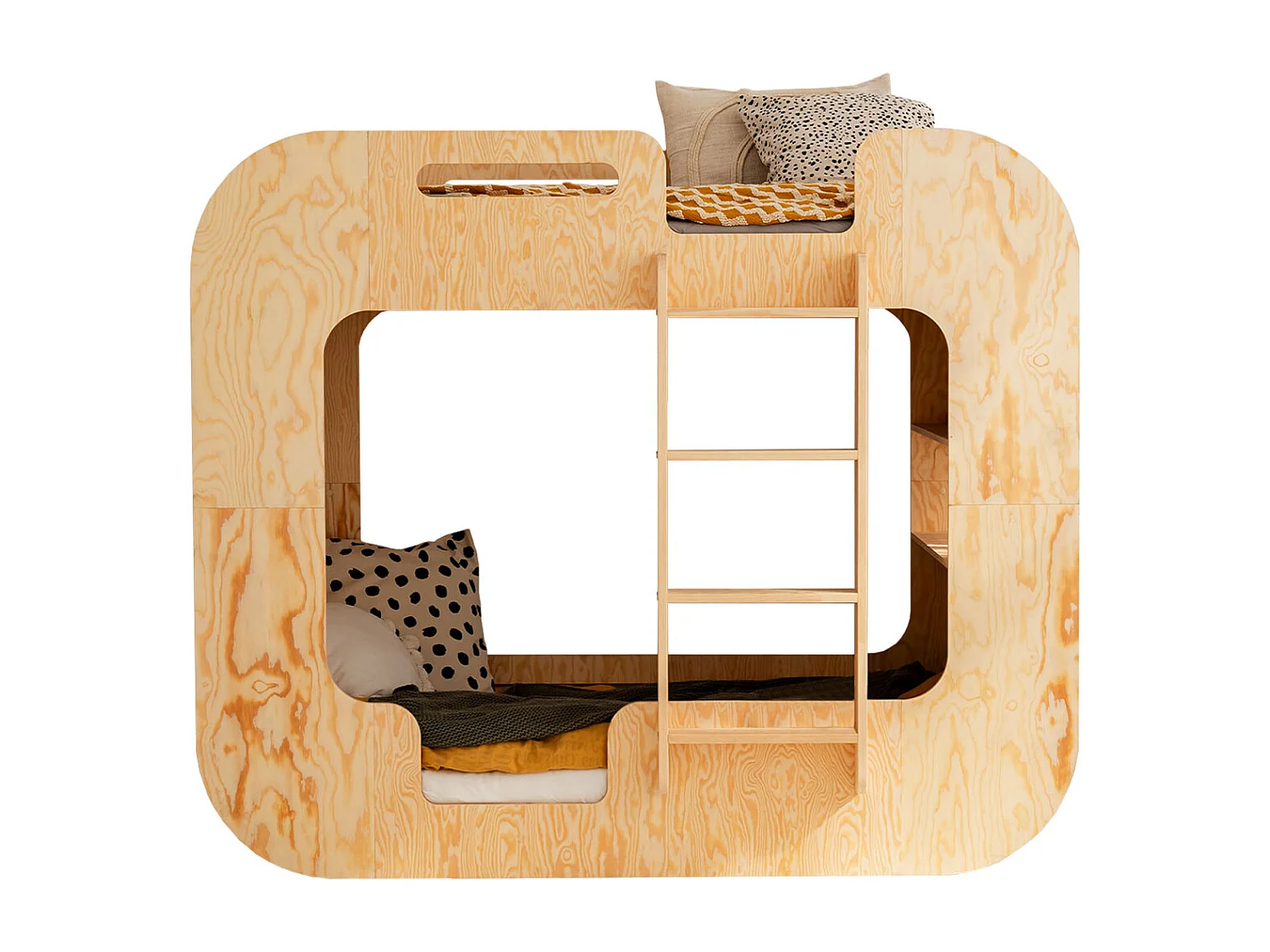 Letto a castello 90x190 scala destra compresa la base Nadège Bois