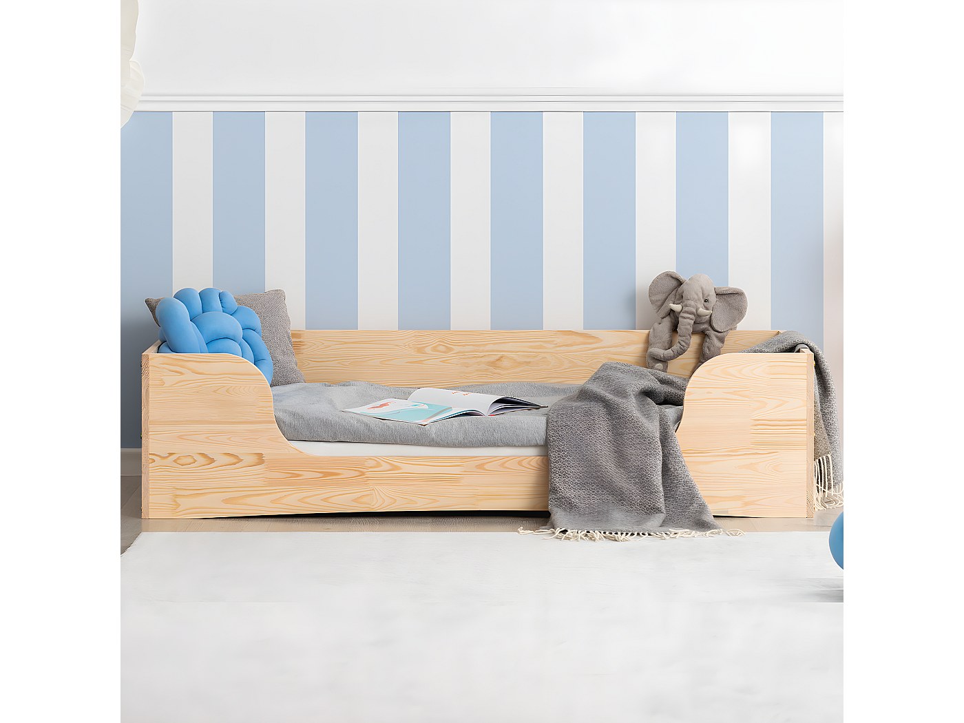Letto Irina Wood 90x190 con rete a doghe inclusa
