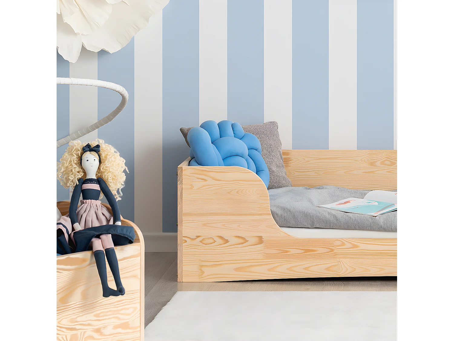 Lit 90x190 sommier inclus Irina Bois