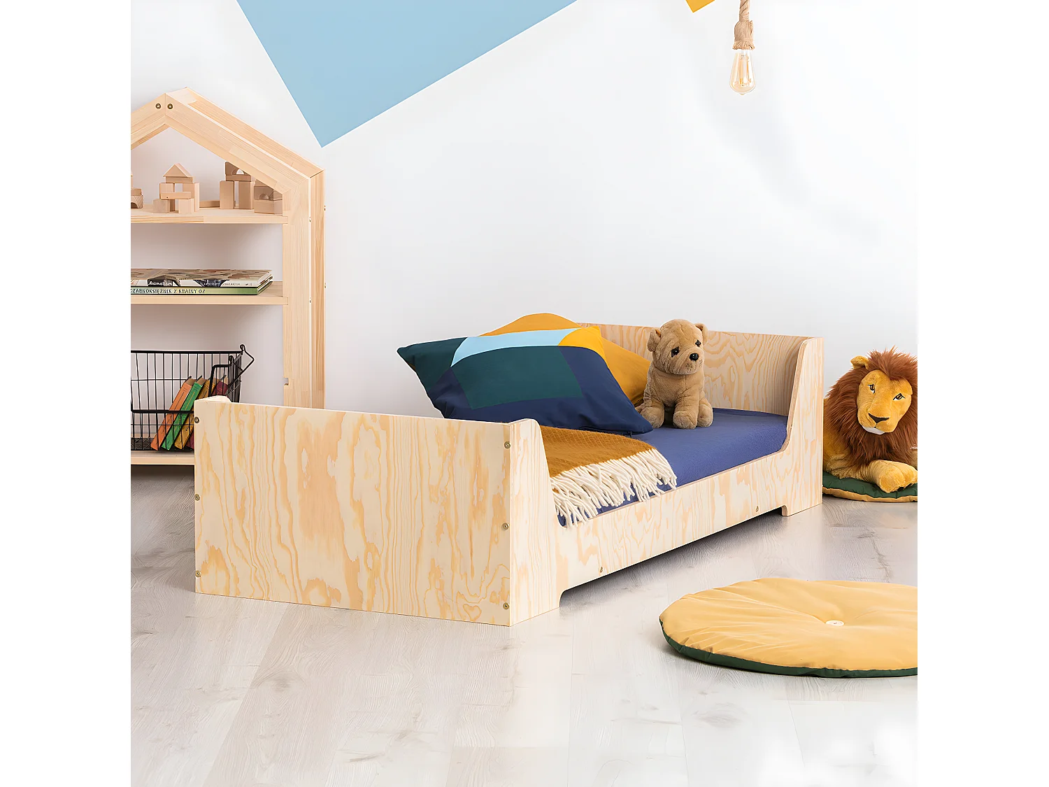 Letto Albane Bois 90x200 con rete a doghe