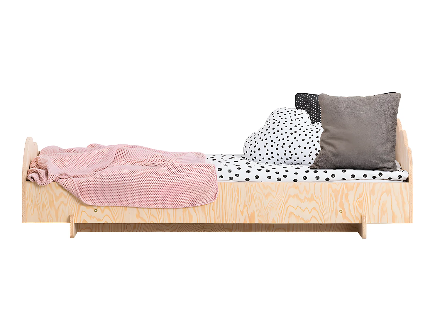 Letto Louison Bois 70x140 con rete a doghe