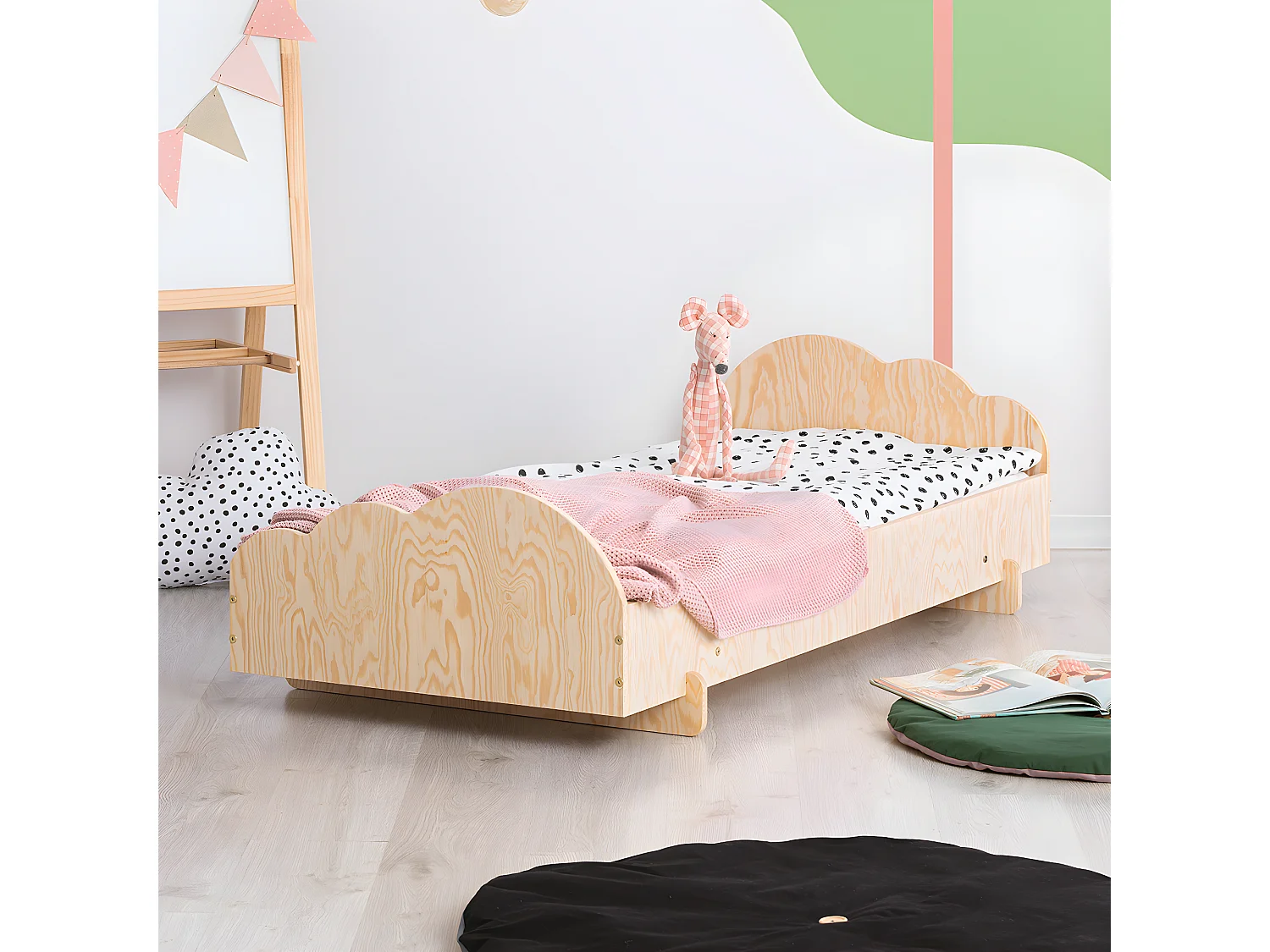 Letto Louison Bois 70x140 con rete a doghe