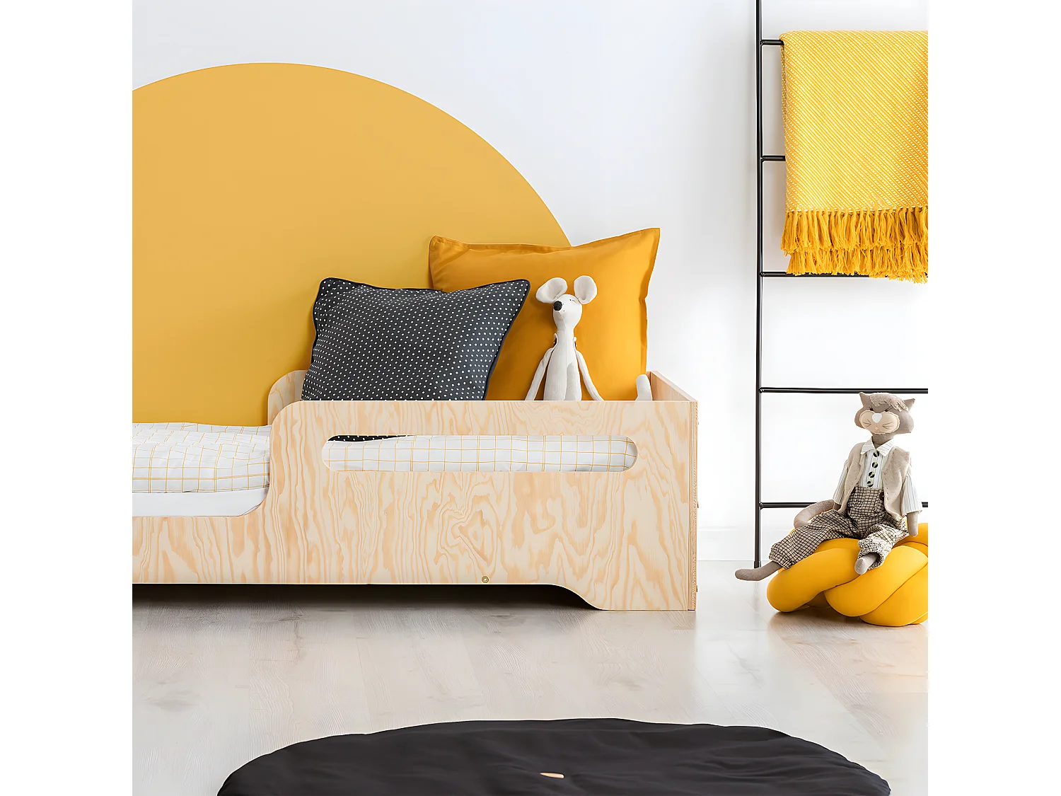 90x200 bed inclusief lattenbodem Amber Hout