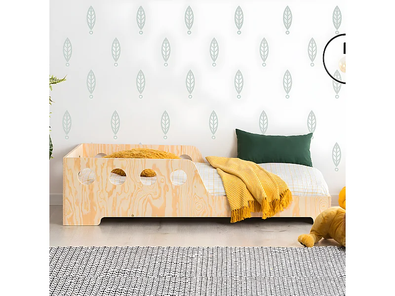 Lit 90x190 sommier inclus Adrien Bois