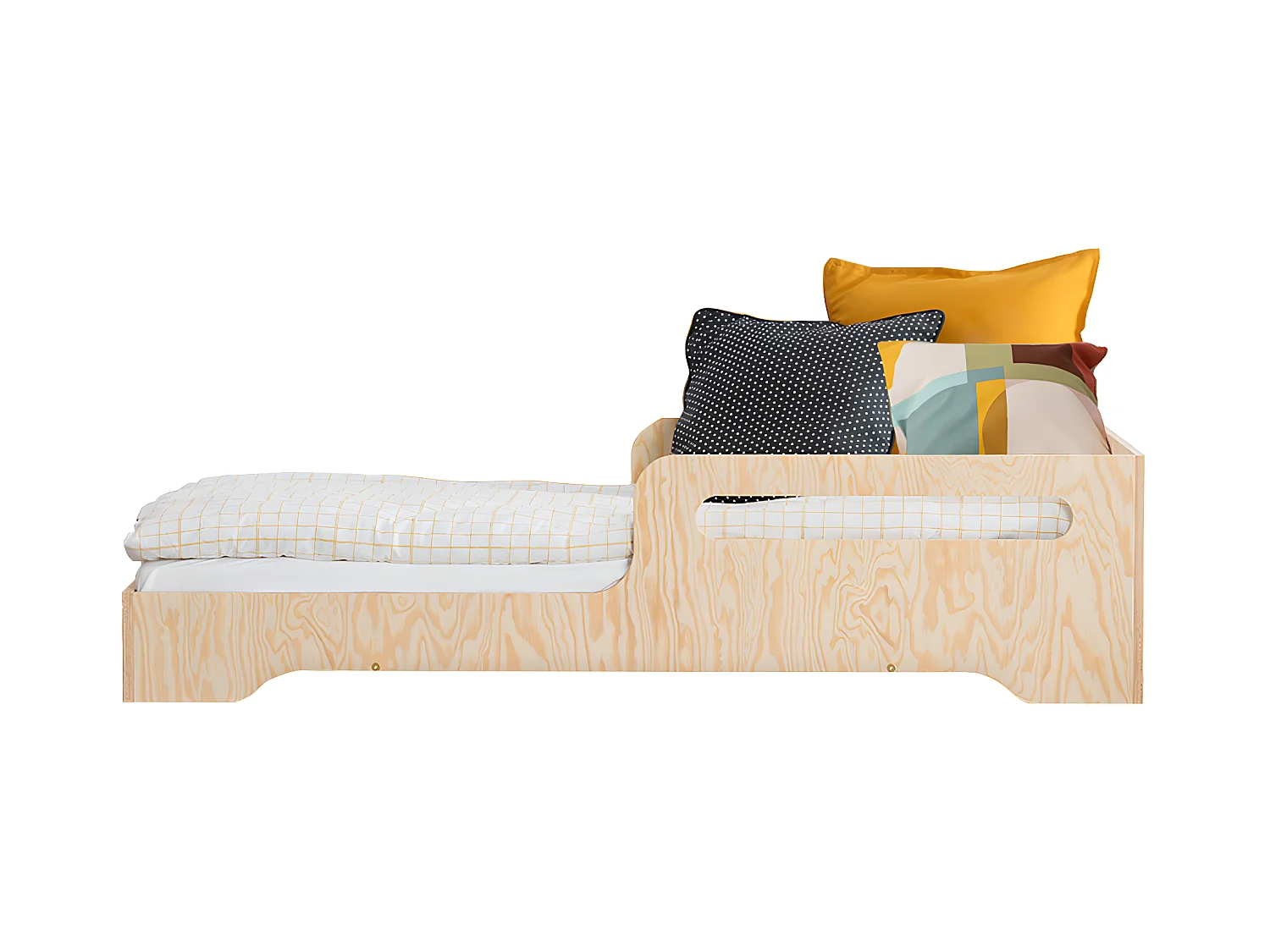 Lit 90x190 sommier inclus Ambre Bois