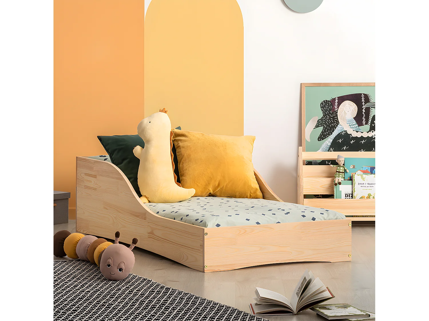 Bed 90x190 inclusief lattenbodem Ludmilla Wood