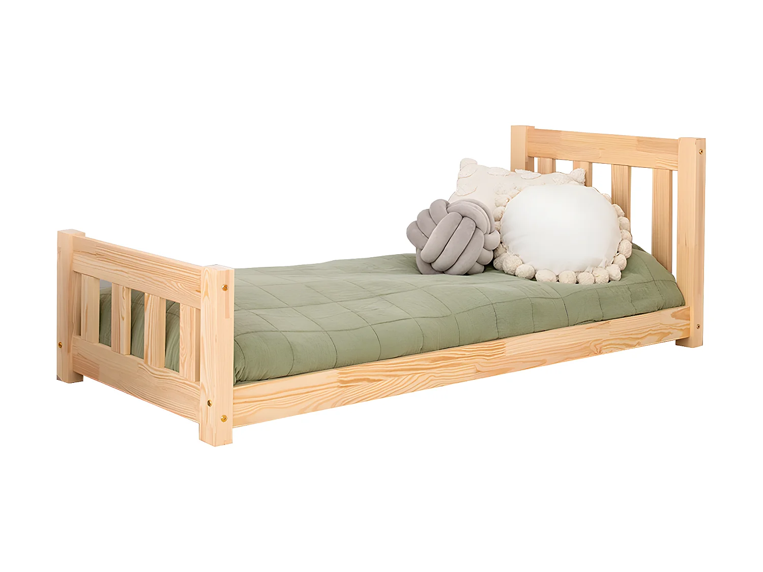 Lit 70x140 sommier inclus Adeline Bois