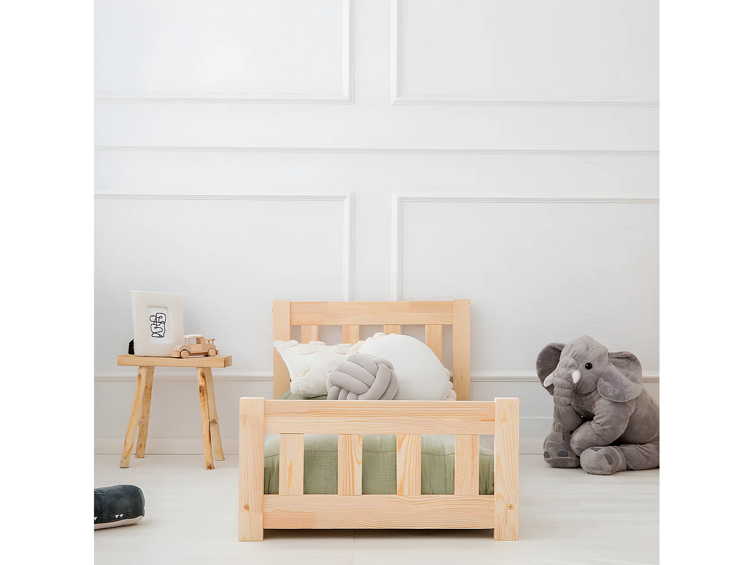 Lit 70x140 sommier inclus Adeline Bois