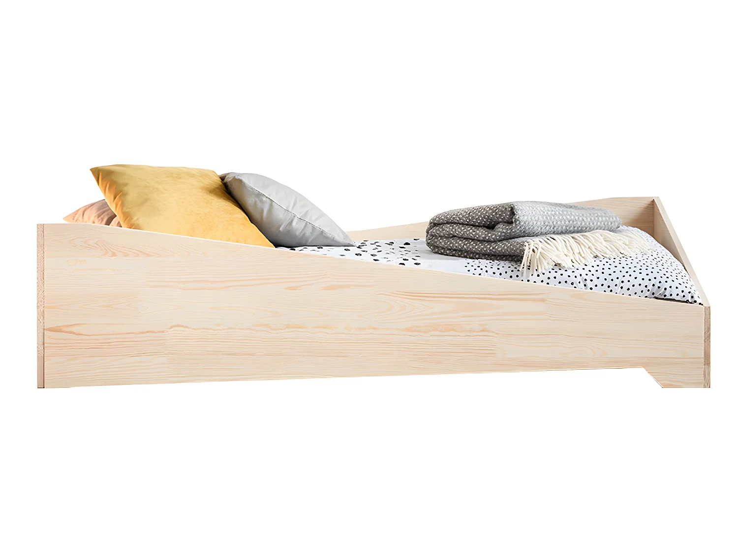 Lit 70x140 sommier inclus Solène Bois