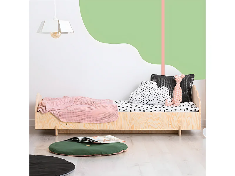 Bed 90x200 inclusief lattenbodem Louison Bois