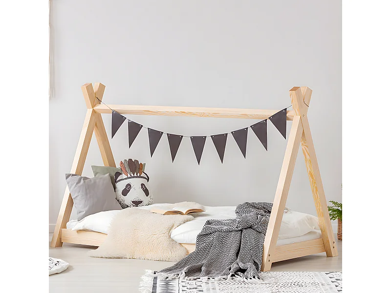 Łóżko dziecięce MILA TP 90x200 sosna