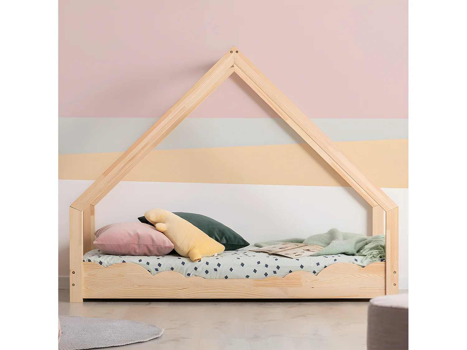 Łóżko dziecięce LOCA D 90x200 sosna