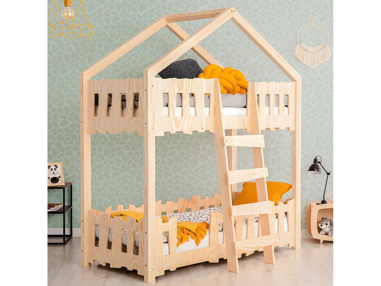 Łóżko piętrowe ZIPPO P 90x190 sosna