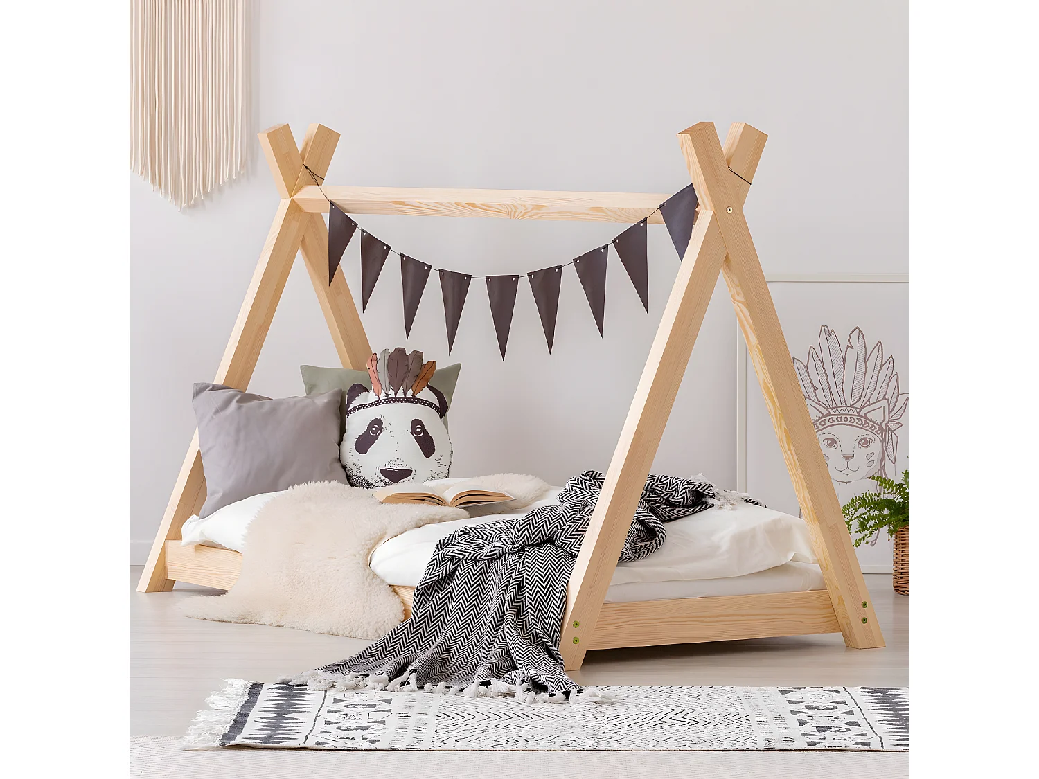 Łóżko dziecięce MILA TP 70x140 sosna