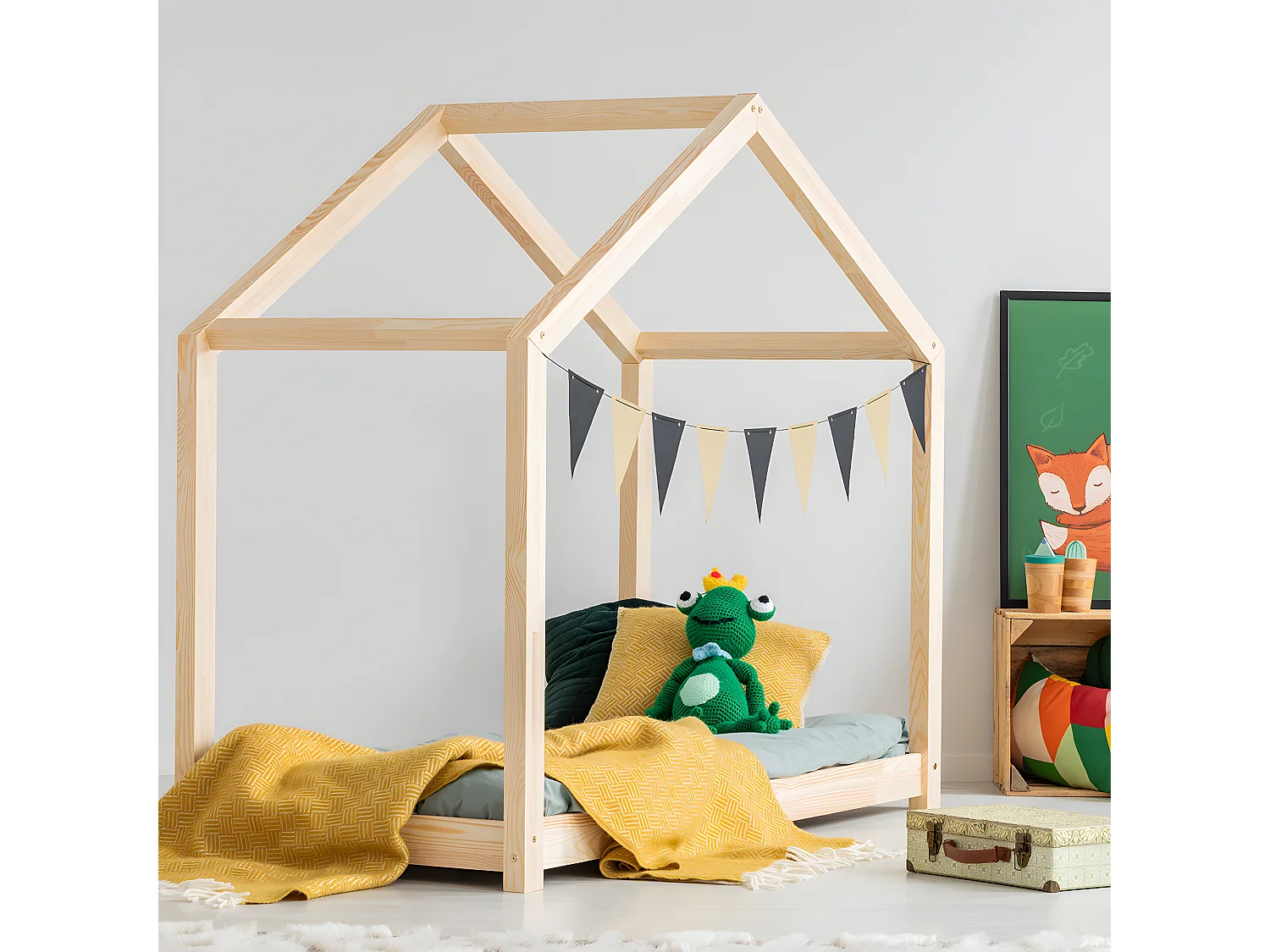 Łóżko dziecięce MILA RM 70x140 sosna