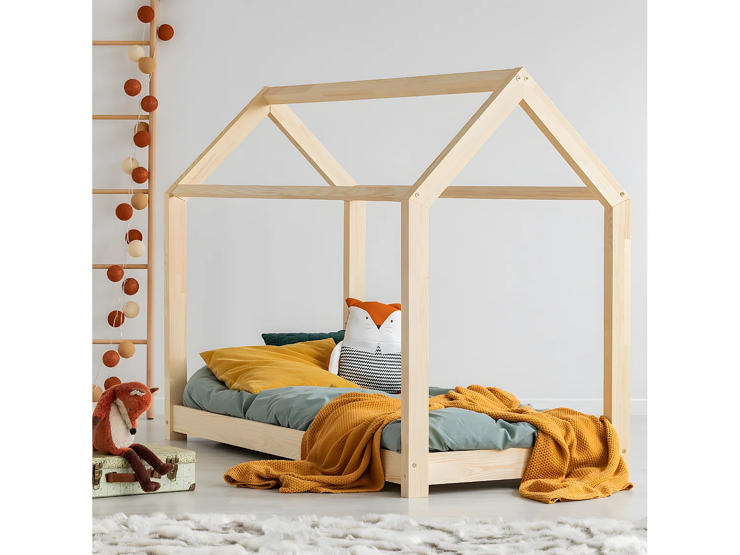 Łóżko dziecięce MILA M 90x200 sosna