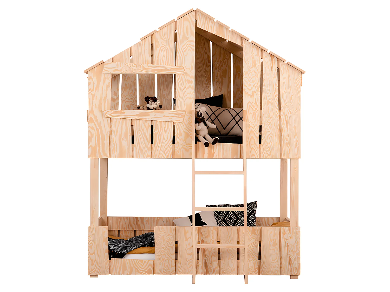 Łóżko piętrowe TED 90x190 sosna