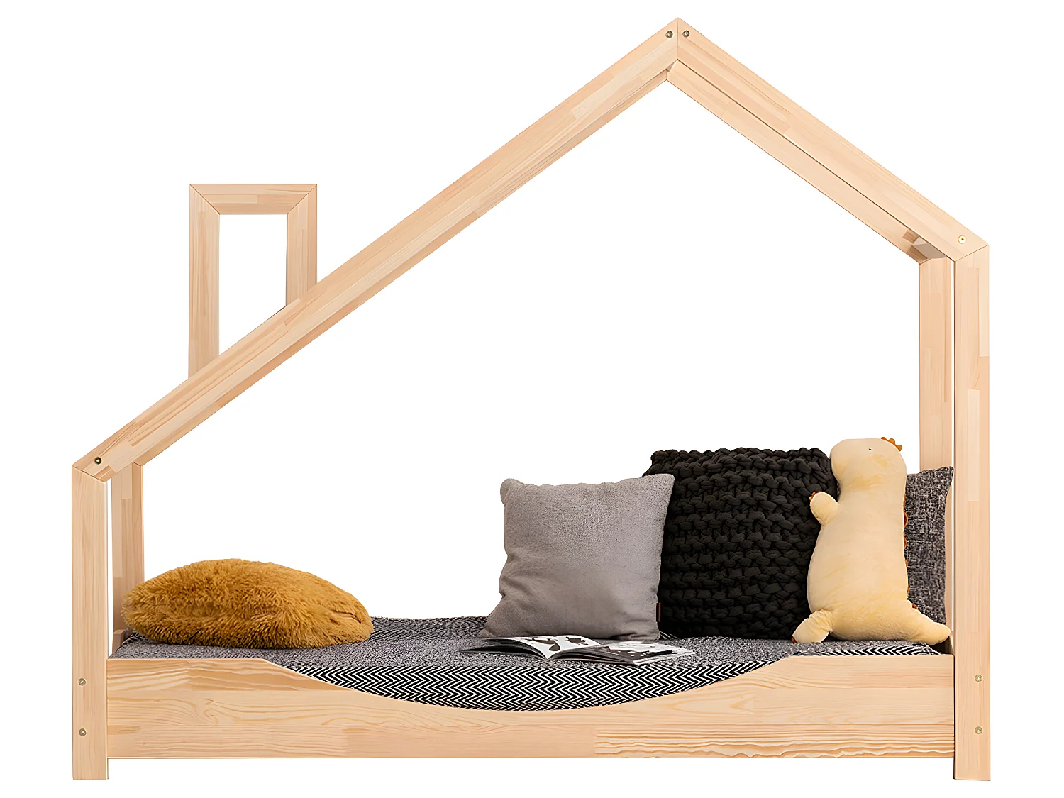 Łóżko dziecięce LUNA E 90x190 sosna