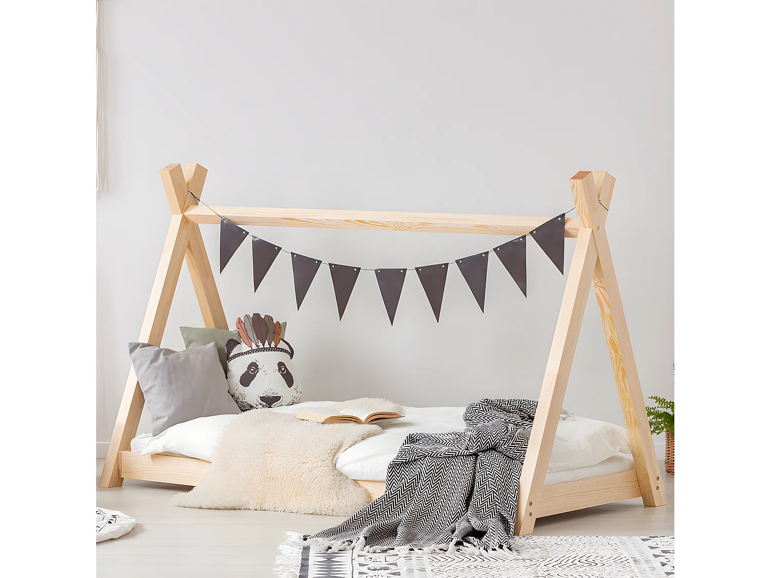 Łóżko dziecięce MILA TP 90x190 sosna