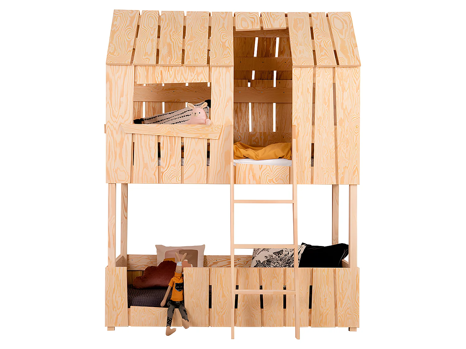 Łóżko piętrowe PAT 90x190 sosna