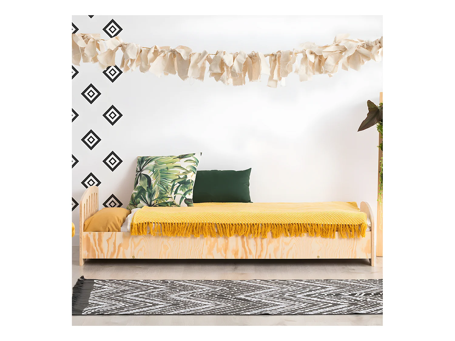 Eléa Bois 90x200 bed inclusief lattenbodem