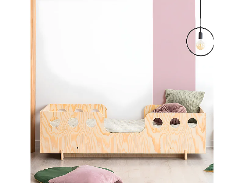 Lit 90x190 sommier inclus Anaïs Bois